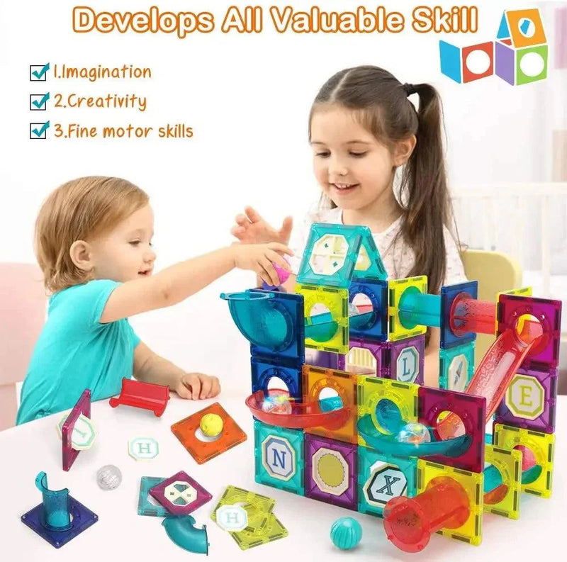 Blocos de Construção Educacionais 120Pcs Magnéticos para Crianças, Brinquedos Educativos, Telhas Magnéticas, Brinquedo Inteligente