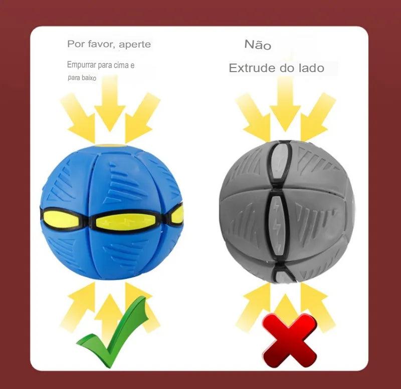 Bola Disco Voador Flying Saucer Ball UFO Bola Interativa Esportes Ao Ar Livre Jogos de Treinamento